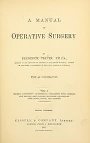 Tapa de A manual of operative surgery