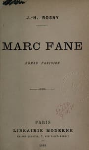Tapa de Marc Fane, roman parisian