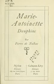 Tapa de Marie Antoinette, Dauphine