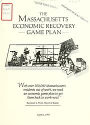 Tapa de The Massachusetts economic recovery game plan
