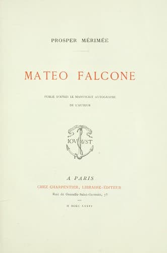 Tapa de Mateo Falcone