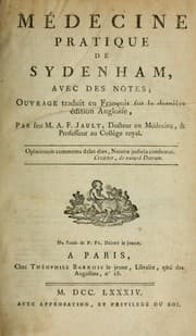 Tapa de Médecine pratique de Sydenham