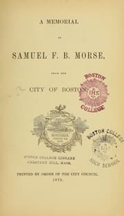 Tapa de A memorial of Samuel F.B. Morse