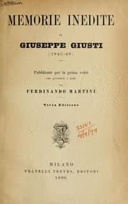 Tapa de Memorie inedite (1845-49)