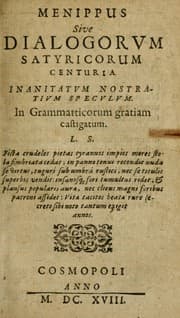 Tapa de Menippus, sive, Dialogorvm satyricorum centuria