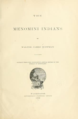Tapa de The Menomini Indians