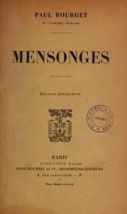 Tapa de Mensonges