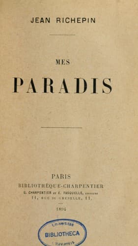 Tapa de Mes paradis