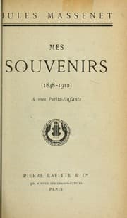 Tapa de Mes souvenirs, 1848-1912