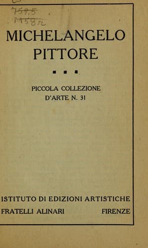 Tapa de Michelangelo pittore...