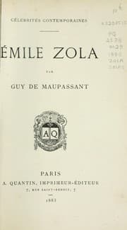 Tapa de Émile Zola