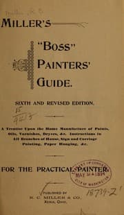 Tapa de Miller's "boss" painters' guide
