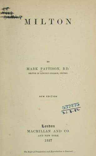 Tapa de Milton