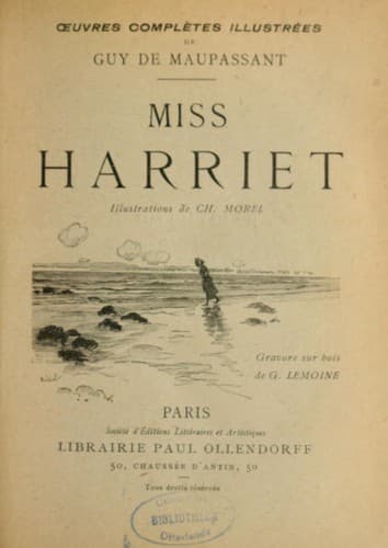 Tapa de Miss Harriet