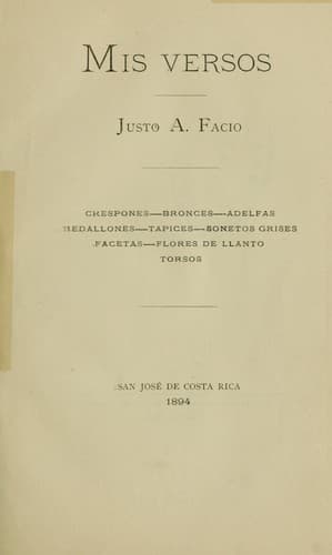 Tapa de Mis versos