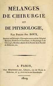 Tapa de Mélanges de chirurgie et de physiologie