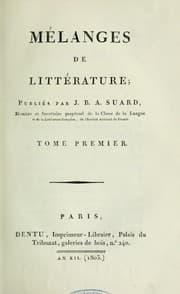 Tapa de Mélanges de littérature