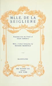 Tapa de Mlle. de la Seiglière