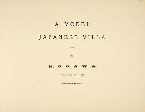 Tapa de A model Japanese villa