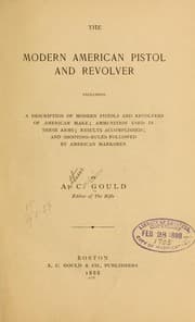 Tapa de The modern American pistol and revolver