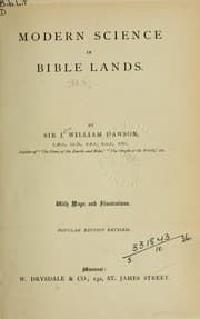 Tapa de Modern science in Bible lands