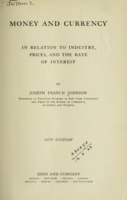 Tapa de Money and currency in relation to industry, prices, and the rate of interest