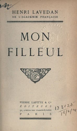 Tapa de Mon filleul