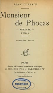Tapa de Monsieur de Phocas
