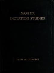 Tapa de Moser dictation studies