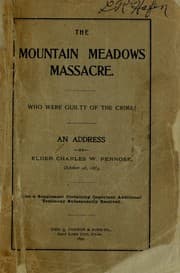 Tapa de The Mountain Meadows massacre