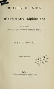 Tapa de Mountstuart Elphinstone, and the making of southwestern India
