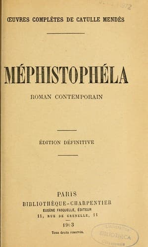 Tapa de Méphistophéla