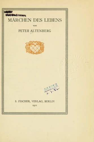 Tapa de Märchen des Lebens