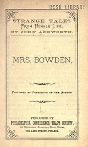 Tapa de Mrs. Bowden