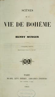Tapa de Scènes de la vie de bohème