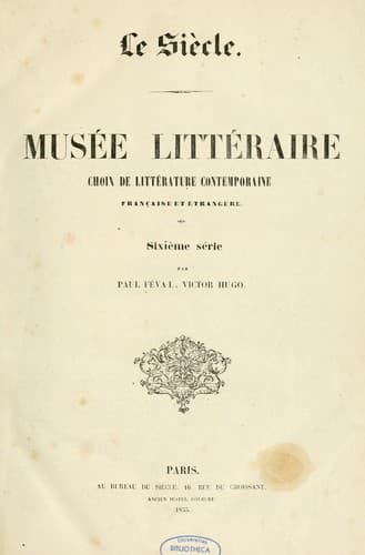 Tapa de Musée littéraire