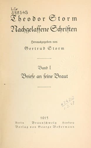 Tapa de Nachgelassene Schriften