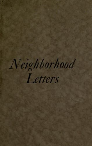Tapa de Neighborhood letters