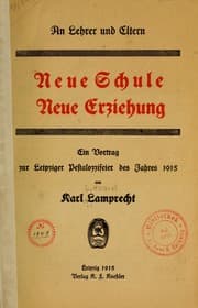 Tapa de Neue Schule, neue Erziehung