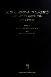 Tapa de New classical fragments and other Greek and Latin papyri