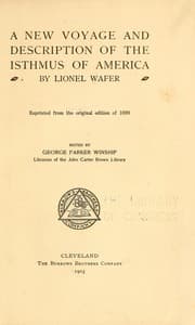 Tapa de A new voyage & description of the isthmus of America