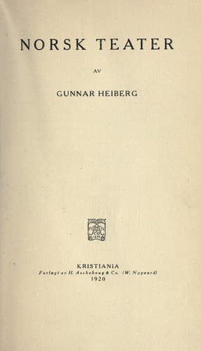 Tapa de Norsk teater