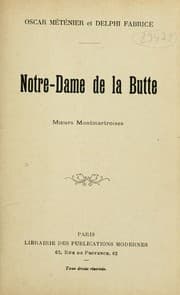 Tapa de Notre-Dame de la Butte
