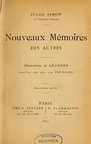 Tapa de Nouveaux mémoires des autres