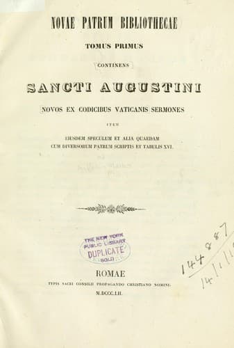 Tapa de Novae patrum bibliothecae