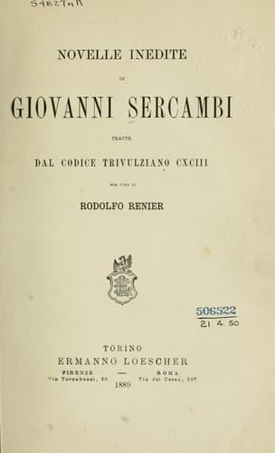 Tapa de Novelle inedite