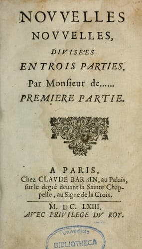 Tapa de Novvelles novvelles ...