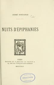 Tapa de Nuits d'épiphanies