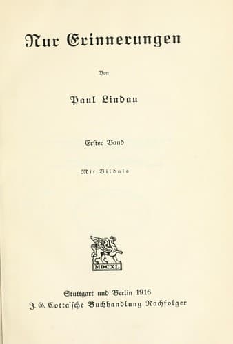 Tapa de Nur Erinnerungen