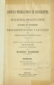 Tapa de Locke's Verhältnis zu Descartes